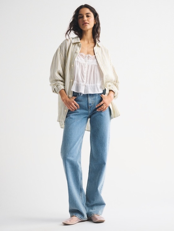Abercrombie & Fitch Light Blue 90’s Relaxed High Rise Jeans 26/2reg